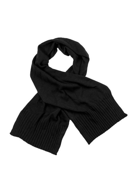 В'язаний шарф жіночий теплий чорний