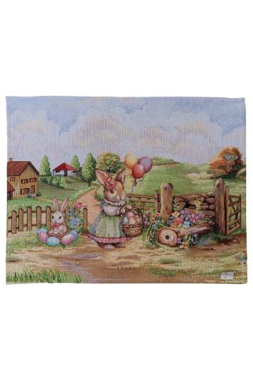 Великодня гобеленова серветка на стіл Настрій Великодня гобеленова серветка на стіл Настрій