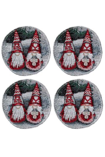 Набір серветок під чашку 4шт Snowfall Набір серветок під чашку 4шт Snowfall