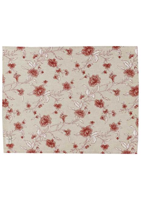 Набір серветок Квіти бордо