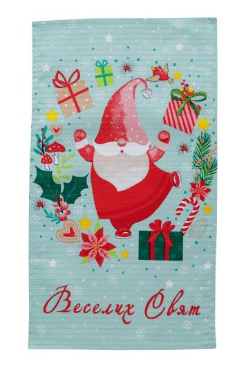 Новорічний вафельний рушник Санта