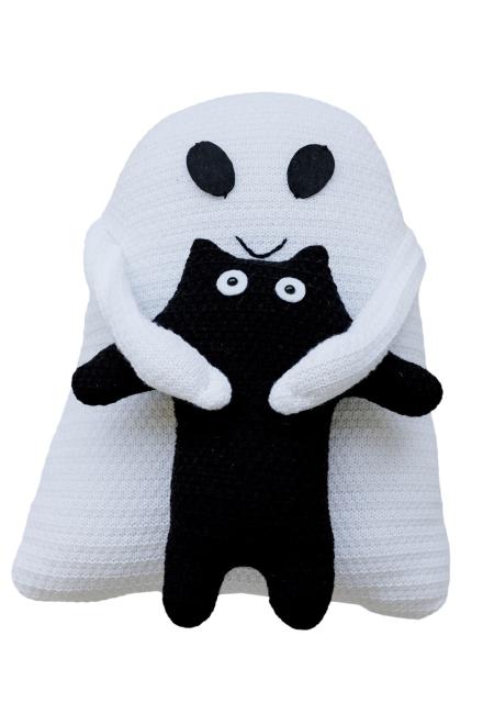 Интерьерная игрушка Призрак с котёнком