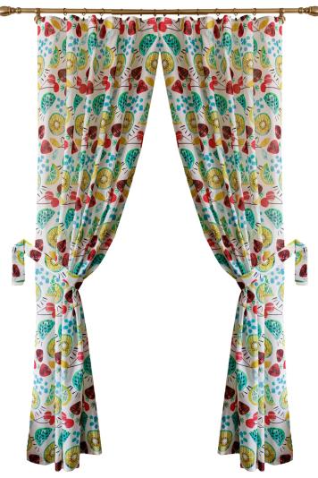 Комплект гардин Red cherries Комплект гардин Red cherries