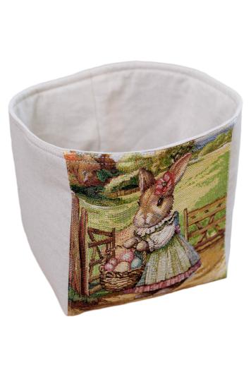 Великодній гобеленовий кошик для хліба Настрій Великодній гобеленовий кошик для хліба Настрій