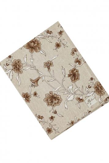 Серветка Квіти коричневі