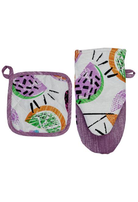 Набір фартух,рукавичка та прихватка Violet cherrie