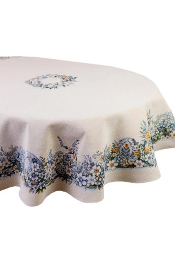 Великодня овальна скатертина на стіл Рrimavera