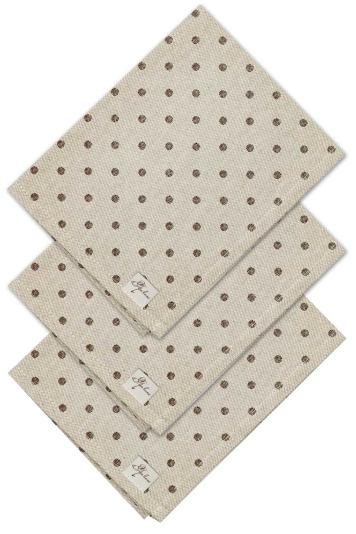 Набір серветок Горох коричневий Набір серветок Горох коричневий