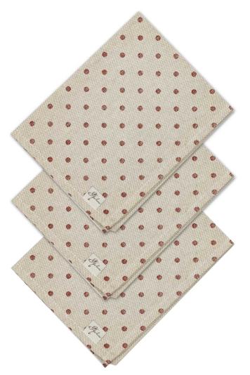 Набір серветок Горох бордо Набір серветок Горох бордо