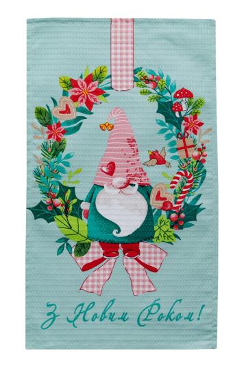 Новорічний вафельний рушник Гном