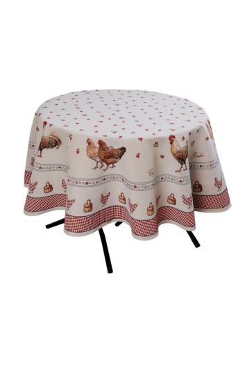 Кругла гобеленова скатертина на стіл Добробут Кругла гобеленова скатертина на стіл Добробут