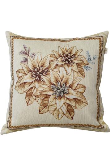 Наволочка гобеленова новорічна Три квітки