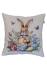 Великодня гобеленова наволочка Суцвіття зайченя з метеликами