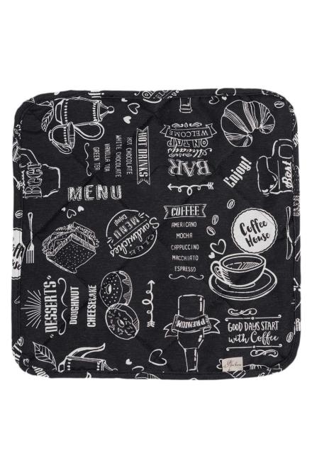 Чехол на табурет Breakfast black