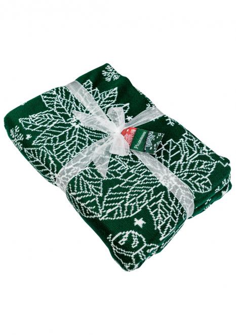 Плед Різдвяник зелений