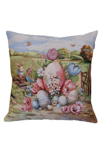 Великодня гобеленова наволочка Настрій яскраві писанки Великодня гобеленова наволочка Настрій яскраві писанки
