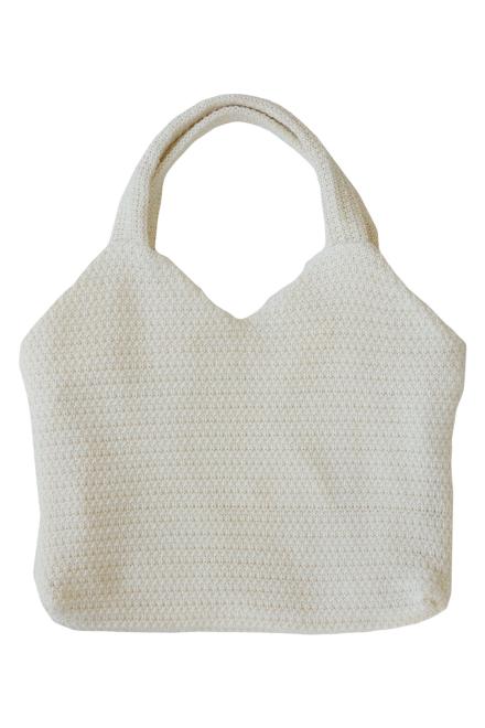 Сумка в'язана Boho молочна