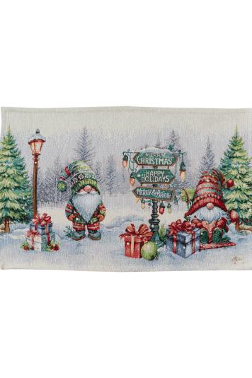 Новорічна гобеленова серветка Різдвяне багаття