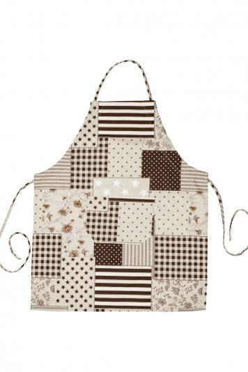 Фартух Печворк коричневий