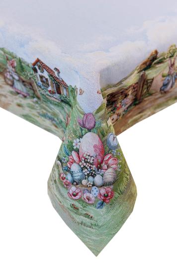 Великодня гобеленова скатертина на стіл Настрій Великодня гобеленова скатертина на стіл Настрій
