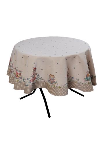 Кругла гобеленова скатертина на стіл Чарівність Кругла гобеленова скатертина на стіл Чарівність