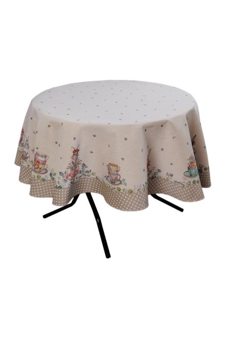 Кругла гобеленова скатертина на стіл Чарівність