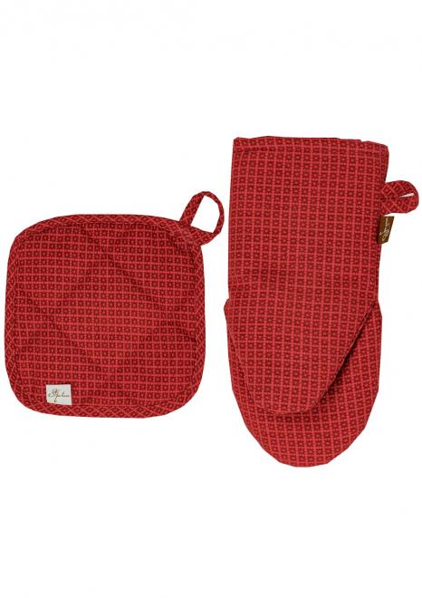 Прихватка Merry Merry Christmas червона