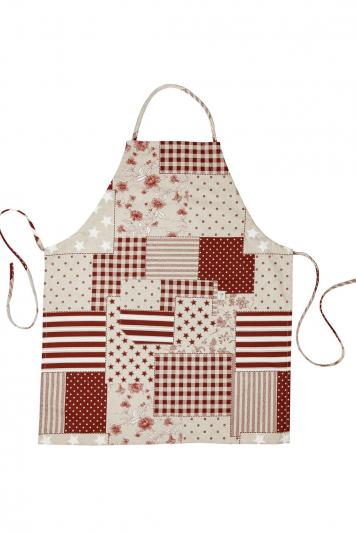 Фартух Печворк бордо