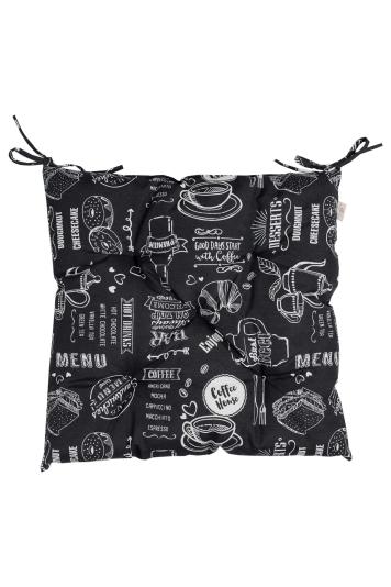 Подушка для стільця Breakfast black