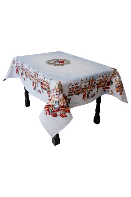 Новорічна гобеленова скатертина Carousel