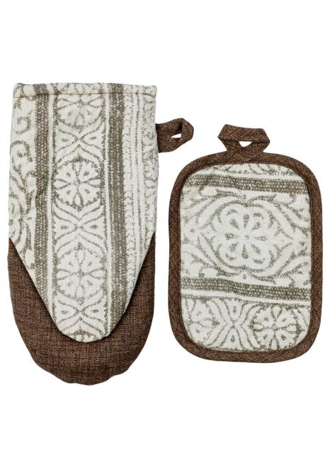 Набір рукавиця та прихватка Brown