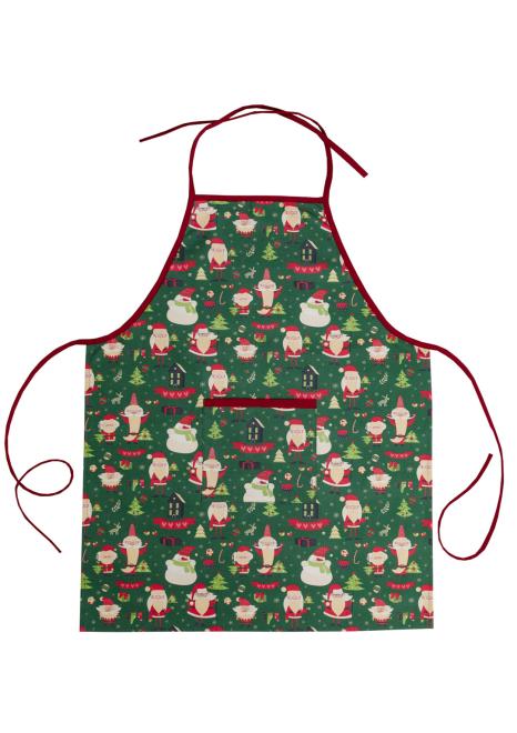 Фартух Санта на зеленому