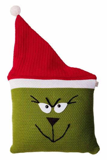 Декоративна в'язана подушка Зелений Бука Декоративна в'язана подушка Зелений Бука