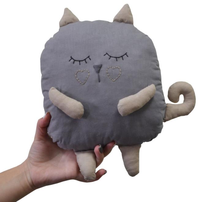 Подушка-игрушка Кот серый