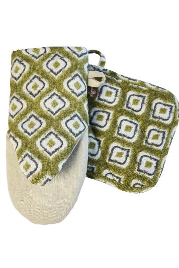 Набір рукавичка та прихватка Villa з візерунком