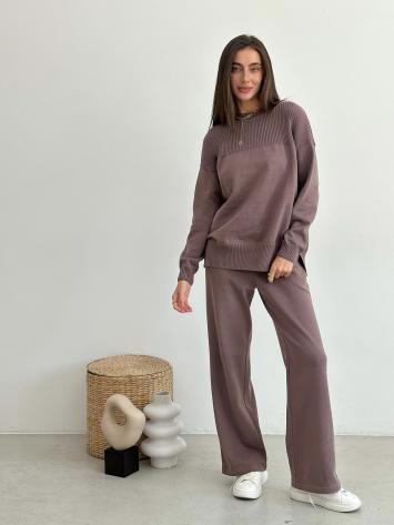 Брюки в'язані Katrin Шоколад