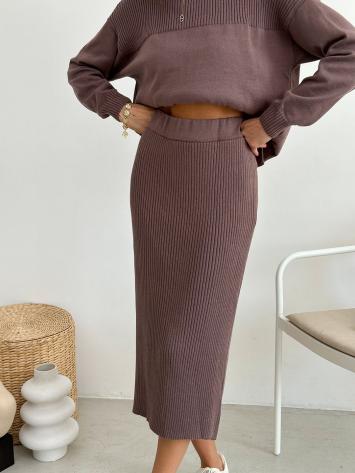 Вязаная юбка Katrin Шоколад Вязаная юбка Katrin Шоколад