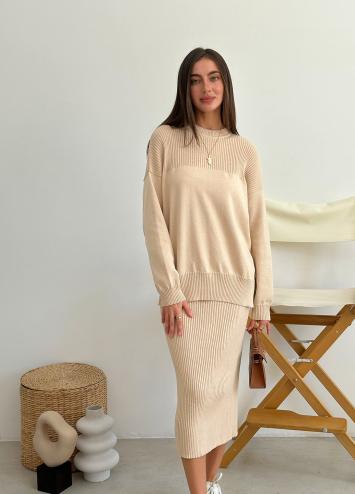 Костюм жіночий зі спідницею Katrin Беж Костюм жіночий зі спідницею Katrin Беж