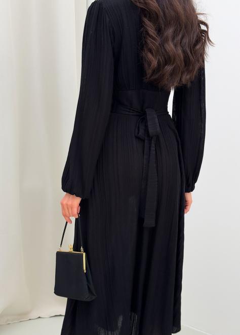 В'язана сукня міді Nataly чорна