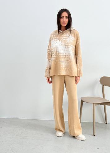 Світшот жіночий в'язаний бежевий Vibe Світшот жіночий в'язаний бежевий Vibe