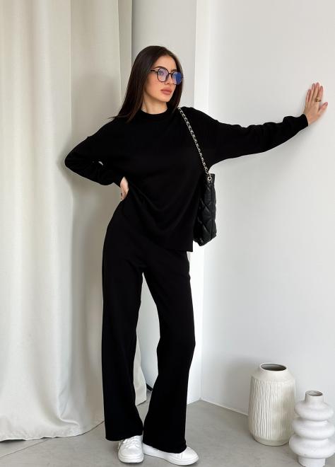 Брюки вязаные Katrin Черные