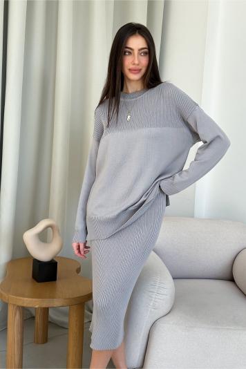 Вязаная юбка Katrin Серая Вязаная юбка Katrin Серая