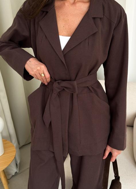 Піджак жіночий шоколад Юджина