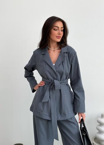 Піджак жіночий графітовий Юджина