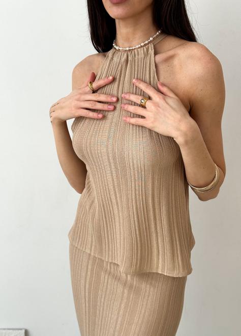 Жіноча в'язана майка Loren беж
