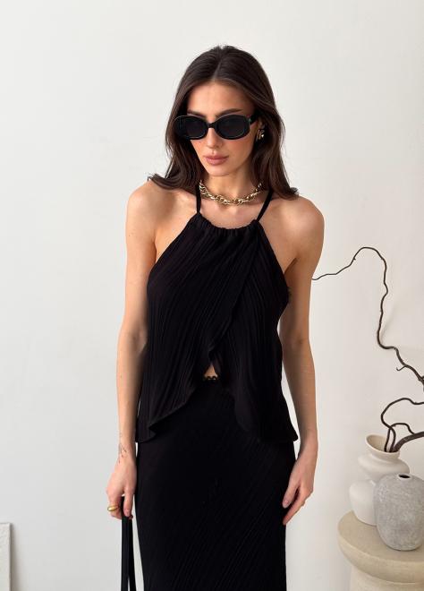 Жіноча спідниця максі Loren чорна