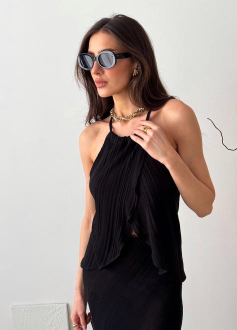 Жіноча в'язана майка Loren чорна