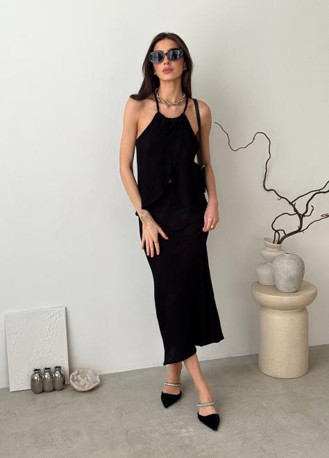 Жіноча спідниця міді Loren чорна