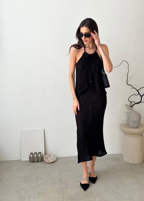 Жіноча спідниця міді Loren чорна