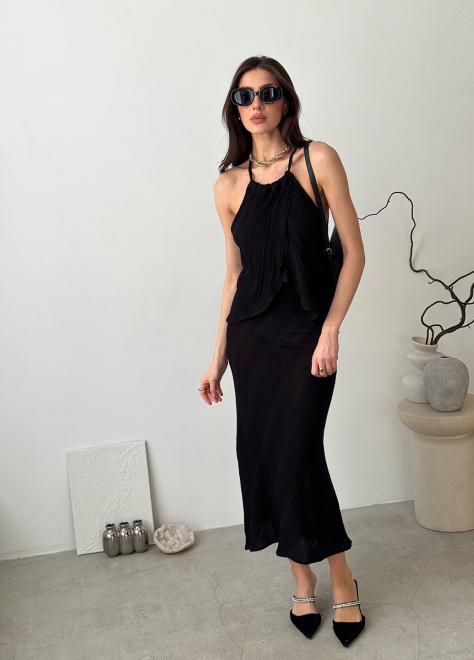 Жіноча в'язана майка Loren чорна